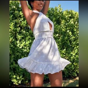 Aerie spring fling halter dress